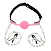 Banoch siliconen Ballgag tepelklemmen roze 2 scaled scaled