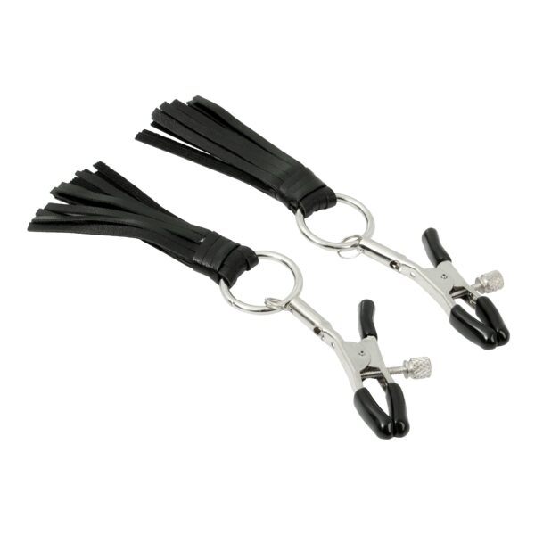 Pinch Tepelklemmen Black Tassel Verstelbaar Tepelkwastjes Zwart 1 scaled scaled