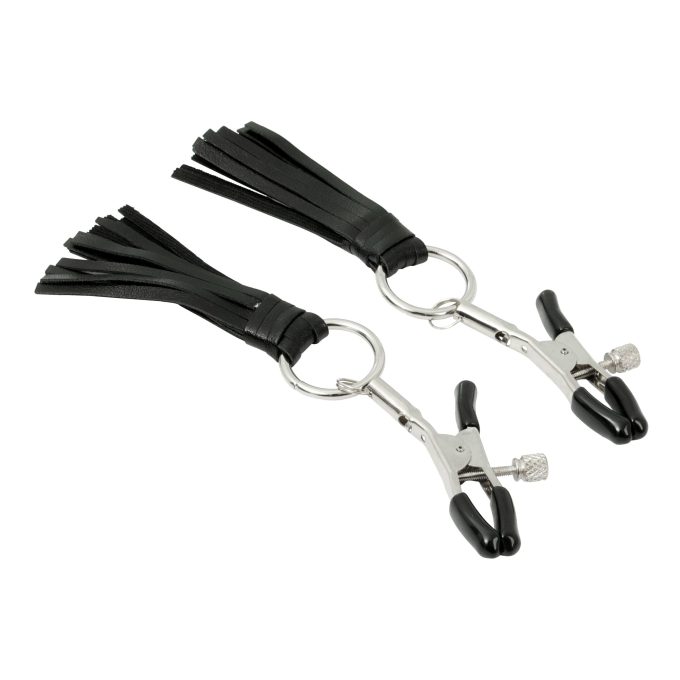 Pinch Tepelklemmen Black Tassel Verstelbaar Tepelkwastjes Zwart 1 scaled scaled