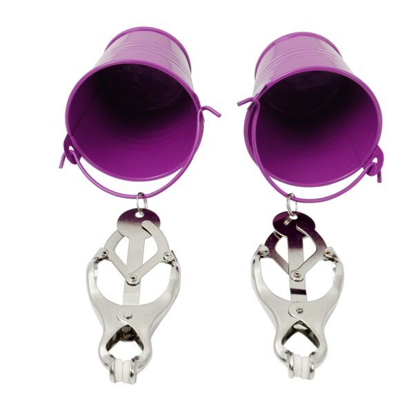 Pinch Tepelklemmen Cloverclamps met emmertje paars 4 scaled scaled