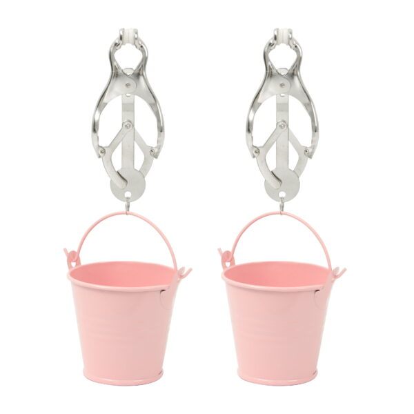 Pinch Tepelklemmen Cloverclamps met emmertje roze bdsm 1 scaled scaled