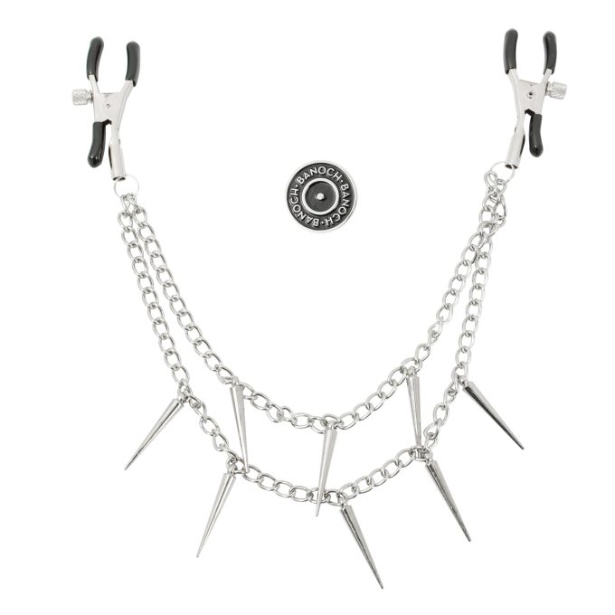 Pinch Tepelklemmen Nippleclamps punk Verstelbaar met Ketting Wit 6 scaled scaled