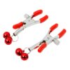 Pinch Tepelklemmen Nippleclamps red Verstelbaar Rood met belletjes 4 scaled scaled