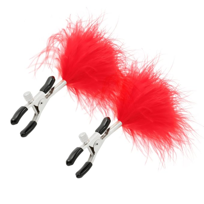 Pinch Tepelklemmen Pince de Plume Rouge Veertjes Rood 4 scaled scaled