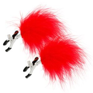 Pinch Tepelklemmen Pince de Plume Rouge Veertjes Rood 5 scaled scaled