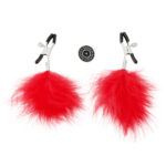 Pinch Tepelklemmen Pince de Plume Rouge Veertjes Rood 6 scaled scaled