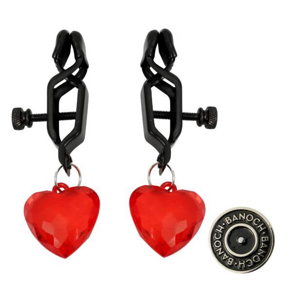 Pinch Tepelklemmen Pinces Coeur Rouge Verstelbaar Hart Rood 6 scaled scaled