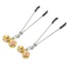 Pinch Tepelklemmen Pinces boules dOr Verstelbaar Pincet met gouden Balletjes bdsm 2 scaled scaled