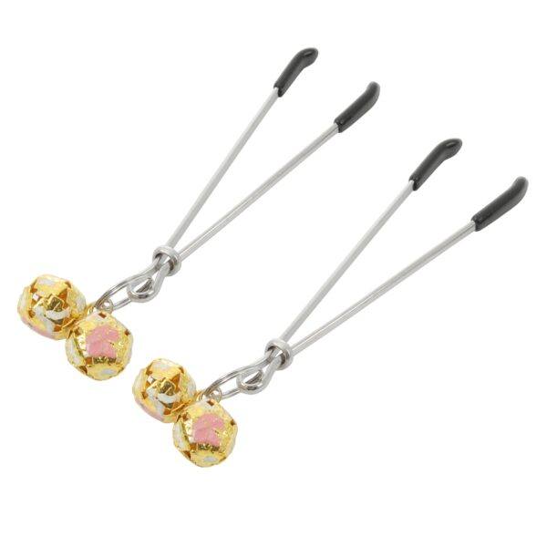 Pinch Tepelklemmen Pinces boules dOr Verstelbaar Pincet met gouden Balletjes bdsm 2 scaled scaled