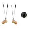 Pinch Tepelklemmen Pinces boules dOr Verstelbaar Pincet met gouden Balletjes bdsm 6 scaled scaled