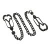 Pinch Tepelklemmen Pinces de Q. Noir bauhaus Verstelbaar Ketting Zwart 4 scaled scaled