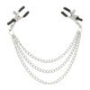 Pinch tepelklemmen Triple link silver verstelbaar met ketting bdsm 3 scaled scaled