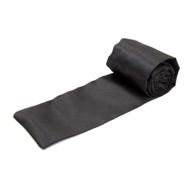 Banoch Blindoek ZwartWit zacht 150 cm 8 cm breed 1