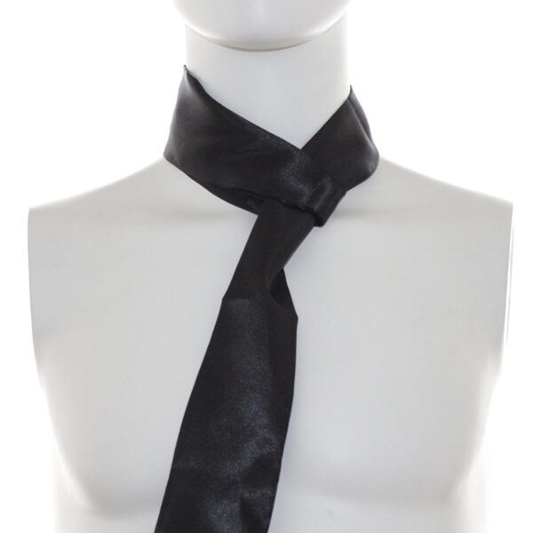 Banoch Blindoek ZwartWit zacht 150 cm 8 cm breed 3