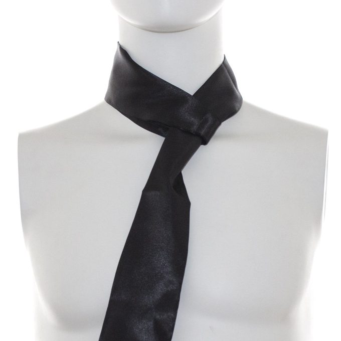 Banoch Blindoek ZwartWit zacht 150 cm 8 cm breed 3