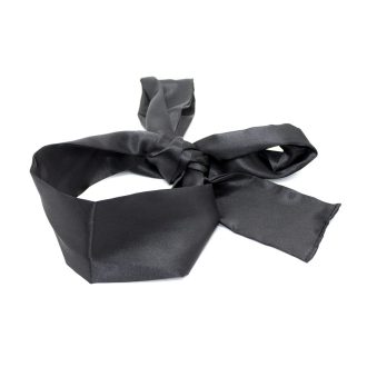 Banoch Blindoek ZwartWit zacht 150 cm 8 cm breed 5
