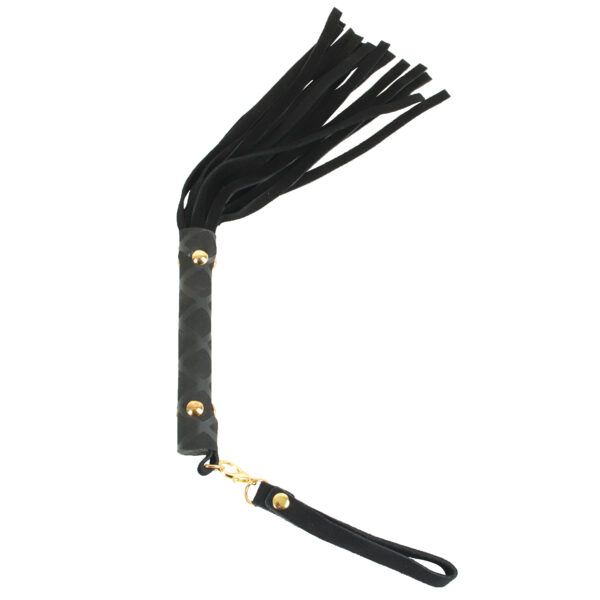 Banoch Flogger klein zwart imitatie suede zweep zacht 30 cm 2 scaled Banoch Flogger klein zwart imitatie suede zweep zacht 30 cm 2 scaled