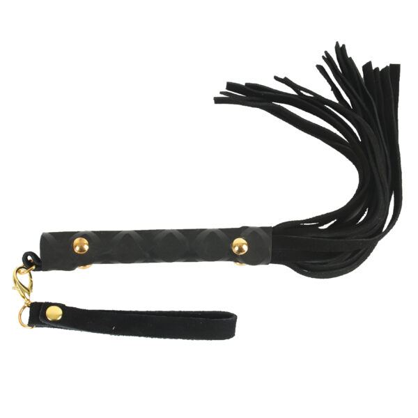 Banoch Flogger klein zwart imitatie suede zweep zacht 30 cm 3 scaled Banoch Flogger klein zwart imitatie suede zweep zacht 30 cm 3 scaled