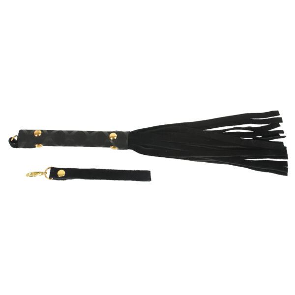 Banoch Flogger klein zwart imitatie suede zweep zacht 30 cm 5 scaled Banoch Flogger klein zwart imitatie suede zweep zacht 30 cm 5 scaled