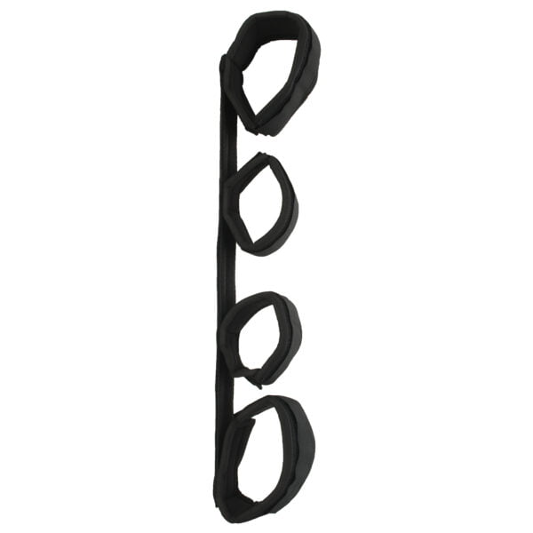 Banoch Spreidstang met klittenband velcro boeien 42 cm lang zwart 4 scaled