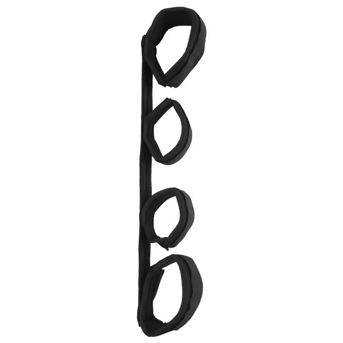 Banoch Spreidstang met klittenband velcro boeien 42 cm lang zwart 4 scaled