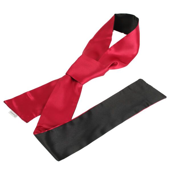 Banoch blindoek satijn rood zwart met label 2 scaled Banoch blindoek satijn rood zwart met label 2 scaled