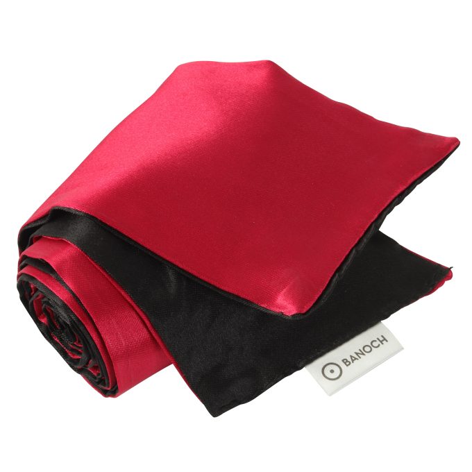 Banoch blindoek satijn rood zwart met label 7 scaled