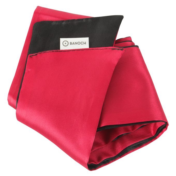 Banoch blindoek satijn rood zwart met label 8 scaled