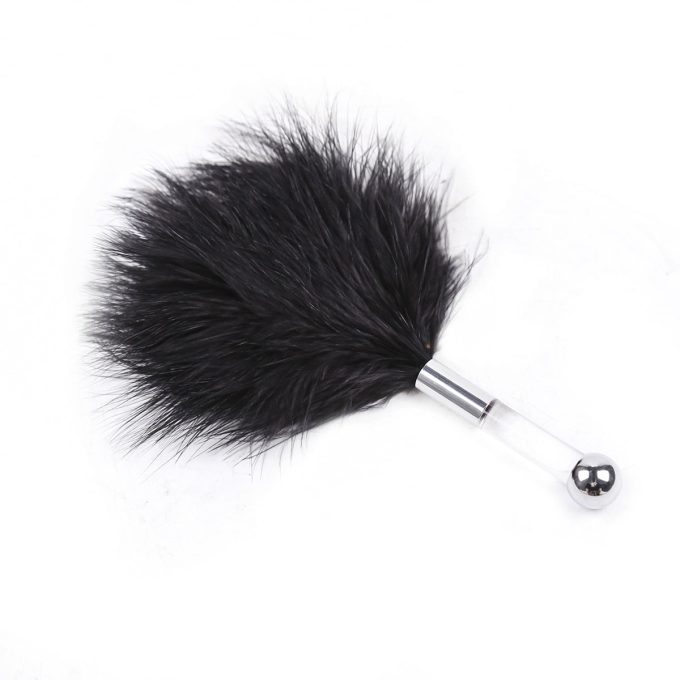 Banoch tantra black feather with clear handle 2