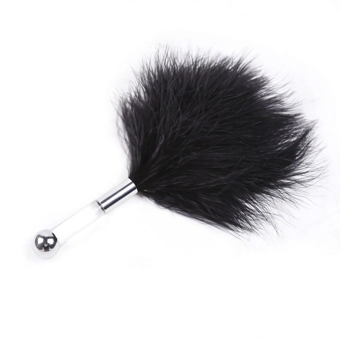 Banoch tantra black feather with clear handle 3