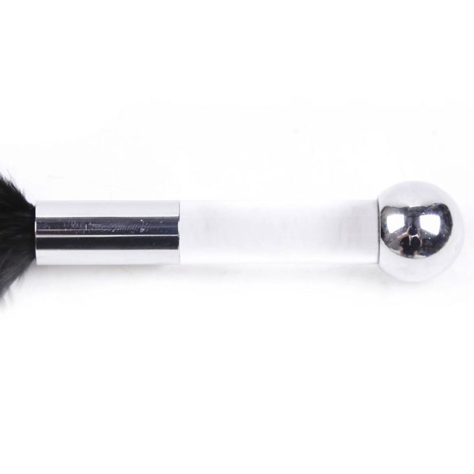 Banoch tantra black feather with clear handle 5