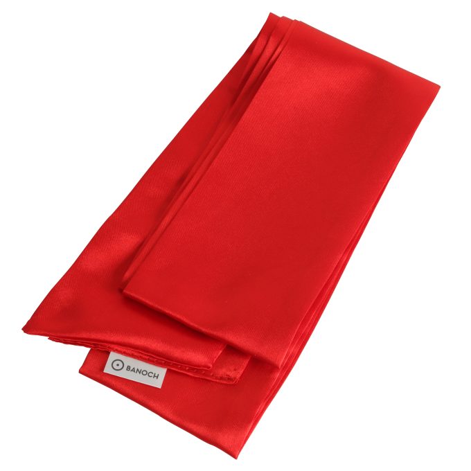 Banoch Blinddoek Rood zacht 150 cm 8 cm breed 2 scaled