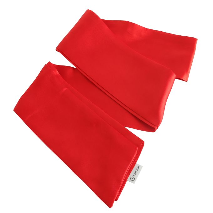 Banoch Blinddoek Rood zacht 150 cm 8 cm breed 3 scaled