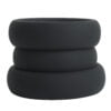 Banoch Cockring set donut trio zwart siliconen O 404550 mm 1 scaled