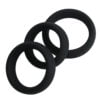 Banoch Cockring set donut trio zwart siliconen O 404550 mm 2 scaled