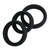 Banoch Cockring set donut trio zwart siliconen O 404550 mm 2 scaled