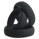 Banoch Cockring set donut trio zwart siliconen O 404550 mm 4 scaled