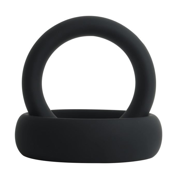 Banoch Cockring set donut trio zwart siliconen O 404550 mm 7