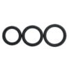 Banoch Cockring set donut trio zwart siliconen O 404550 mm 9 scaled