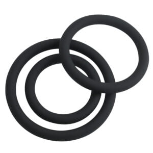 Banoch Cockring trio classic set zwart siliconen O 304050 mm 2 scaled