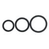 Banoch Cockring trio classic set zwart siliconen O 304050 mm 7 scaled