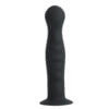 Banoch Dildo ribbel zwart siliconen met zuignap 145 cm lang max O 3 cm 3 scaled