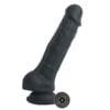 Banoch Dildo zwart siliconen penis met zuignap lengte 20 cm O 43 cm 330 gram 9 scaled