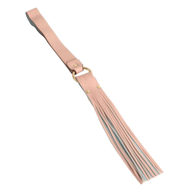 Banoch flogger flat blauw roze pu leer 50 cm BDSM 2 scaled