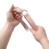 Banoch flogger flat blauw roze pu leer 50 cm BDSM 6 scaled