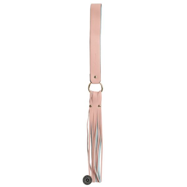 Banoch flogger flat blauw roze pu leer 50 cm BDSM 7 scaled