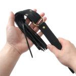Banoch flogger flat zwart pu leer 50 cm BDSM 5 scaled