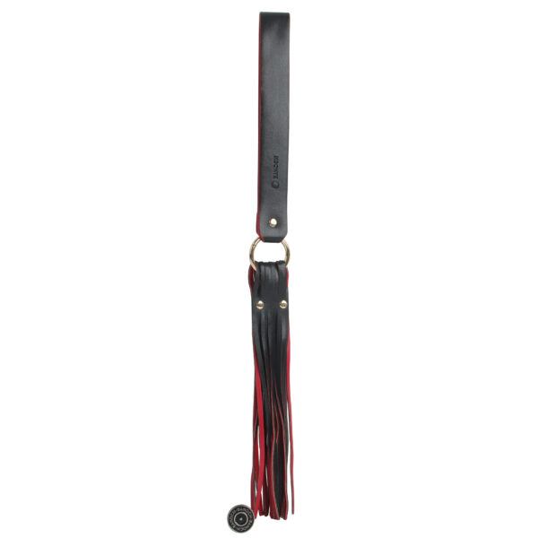 Banoch flogger flat zwart rood pu leer 50 cm BDSM 7 scaled