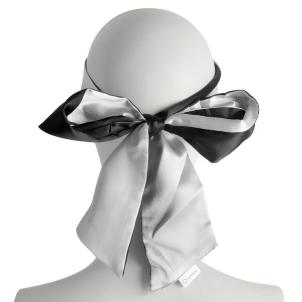 Banoch Blindoek ZwartWit zacht 150 cm 8 cm breed 2 scaled