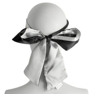 Banoch Blindoek ZwartWit zacht 150 cm 8 cm breed 2 scaled
